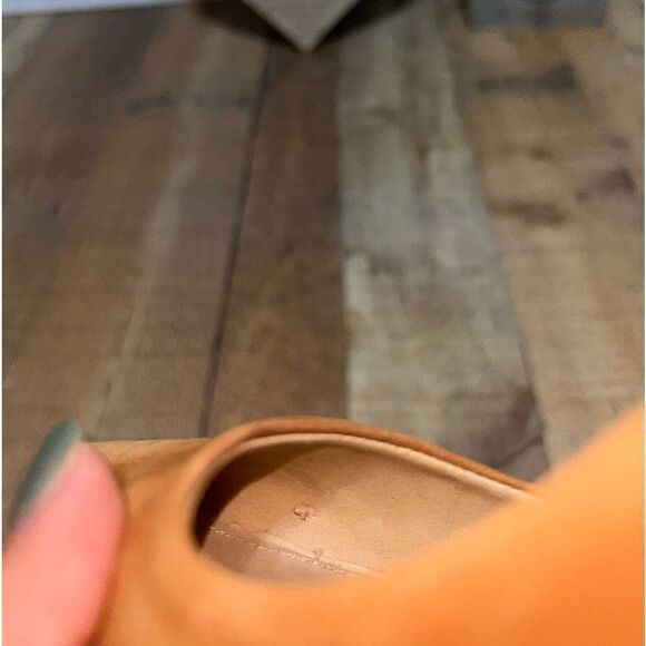 Schutz Lou Pump In dark tan/brown Suede Heels Size US 8.5 B - Picture 8 of 12